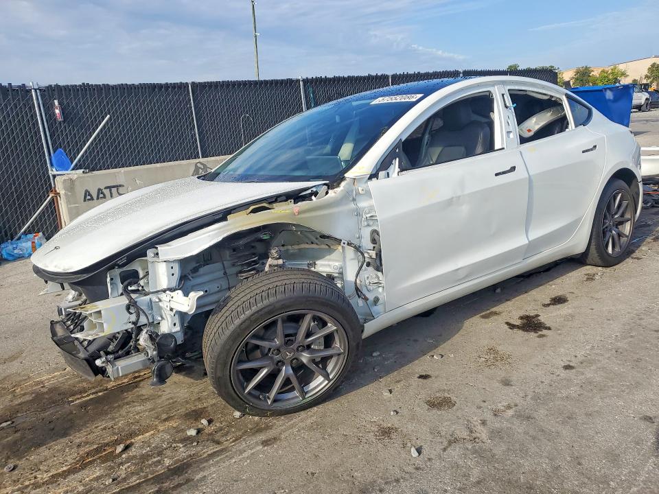 2023 Tesla Model 3 VIN 5YJ3E1EA3PF504284 COPART salvage auction — FRONT END, Fl - Certificate Of Destruction, sold $5,800 on 2026-07-28 (photo 1)