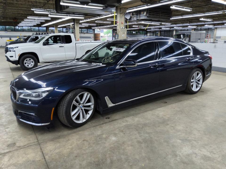 2016 BMW 7 series VIN WBA7F2C53GG418261 COPART salvage auction — HAIL, Il - Certificate Of Title, sold $3,650 on 2026-07-28 (photo 1)