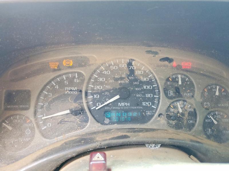 2002 Gmc Yukon VIN 1GKEK63U72J320029 COPART salvage auction — REAR END, Al - Cert Of Title-Salvage Title, sold $275 on 2026-07-28 (photo 9)