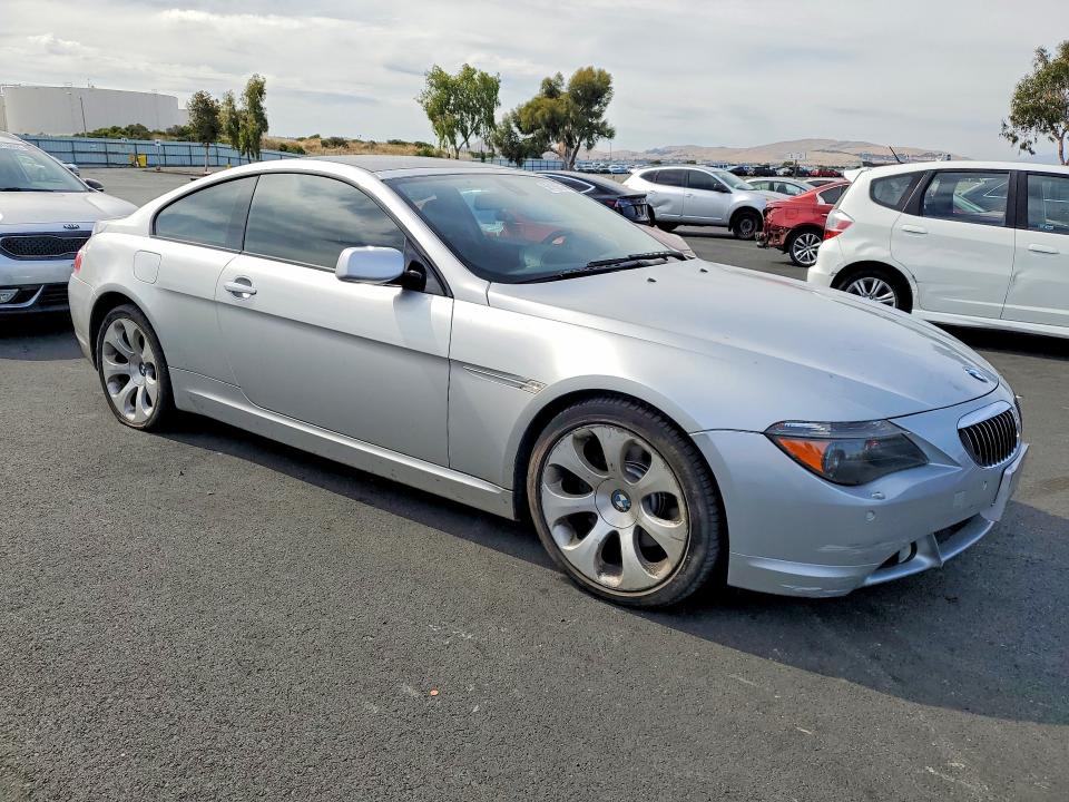 2006 BMW 6 series VIN WBAEH13486CR50517 COPART salvage auction — MINOR DENT/SCRATCHES, CA - DIS/DLR/EXP APP FOR DUP CLEAN, sold $450 on 2026-07-08 (photo 4)