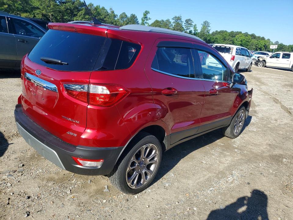 2020 Ford Ecosport VIN MAJ6S3KL6LC312488 COPART salvage auction — FRONT END, Salvage Title, sold $2,200 on 2026-07-21 (photo 3)