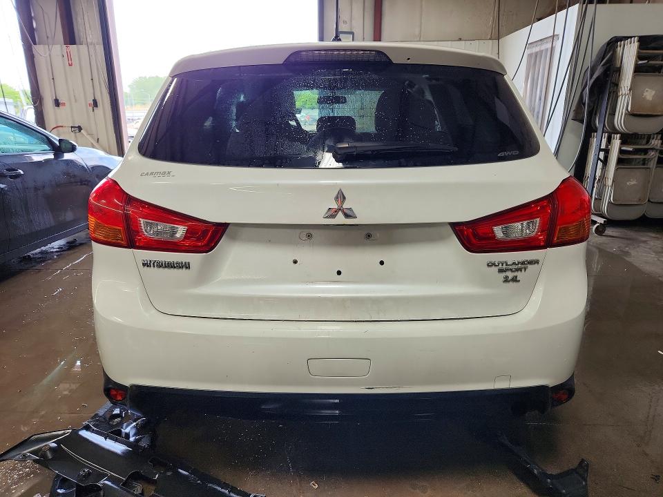 2015 Mitsubishi Outlander VIN 4A4AR3AW9FE036837 COPART salvage auction — FRONT END, Il - Salvage Certificate, sold $1,250 on 2026-07-23 (photo 6)