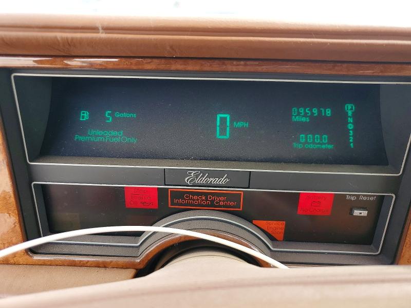 1990 Cadillac Eldorado VIN 1G6EL1338LU610544 COPART salvage auction — MECHANICAL, Ar - Certificate Of Title, sold $80 on 2026-07-08 (photo 9)
