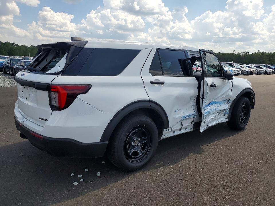 2025 Ford Explorer VIN 1FM5K8AW1SGA87804 COPART salvage auction — SIDE, Fl - Cert Of Title-Police Slvg Rbld, sold $15 on 2026-07-27 (photo 3)