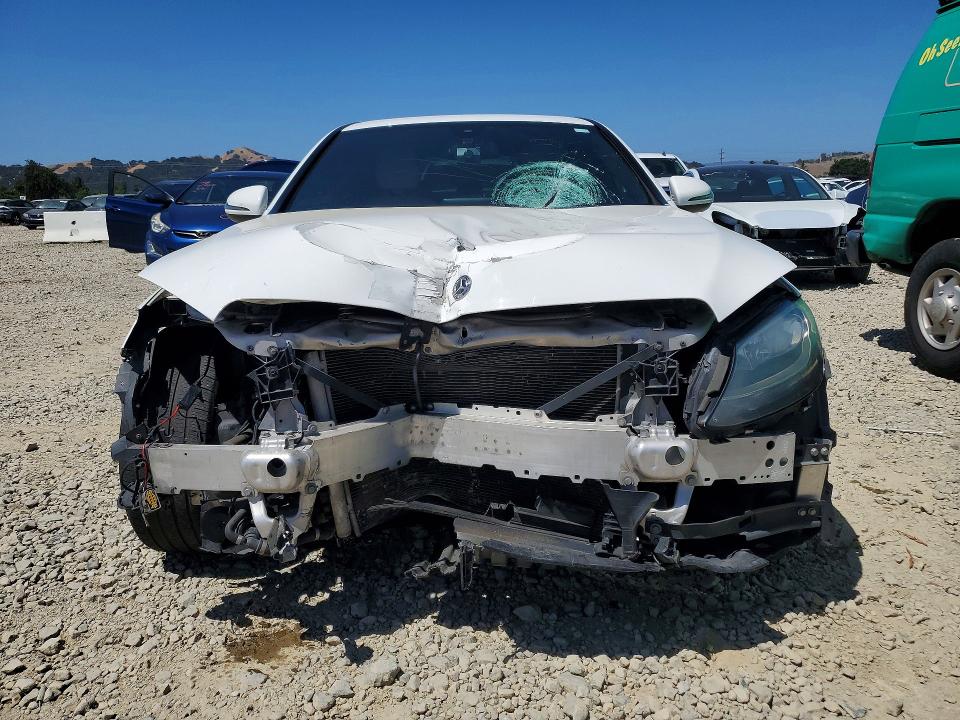 2018 Mercedes-benz C-klasse VIN 55SWF4JB8JU241175 COPART salvage auction — FRONT END, Ca - Salvage Certificate, sold $2,900 on 2026-07-09 (photo 5)