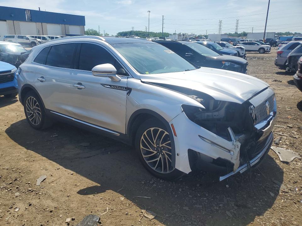 2019 Lincoln Nautilus VIN 2LMPJ8LP4KBL41602 COPART salvage auction — FRONT END, Mi - Certificate Of Title, sold $2,200 on 2026-07-17 (photo 4)