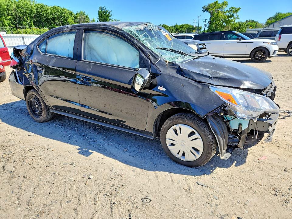 2024 Mitsubishi Mirage VIN ML32FUFJ5RHF11349 COPART salvage auction — ROLLOVER, Va - Cert Of Title - Salvage, sold $125 on 2026-07-21 (photo 4)