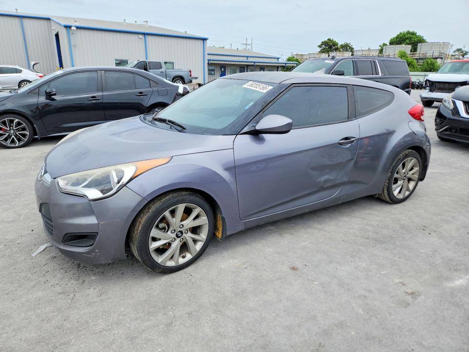 2016 Hyundai Veloster VIN KMHTC6AD4GU297992 COPART salvage auction — SIDE, Ok - Cert Of Title-Repossession, sold $650 on 2026-07-10 (photo 1)