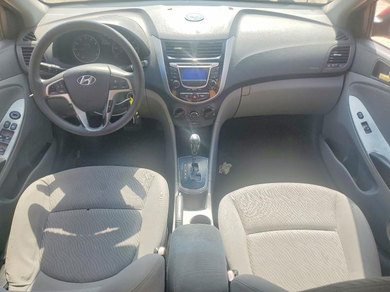 2012 Hyundai Accent VIN KMHCU4AE7CU162168 COPART salvage auction — REAR END, Sc - Cert Of Title-Salvage, sold $700 on 2026-07-24 (photo 8)