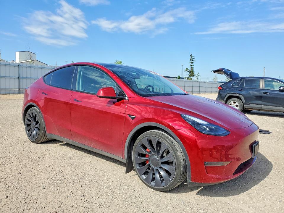 2024 Tesla Model y VIN 7SAYGDEF4RA284248 COPART salvage auction — HAIL, Ia - Cert Of Title-Salvage Title, sold $12,200 on 2026-07-29 (photo 4)