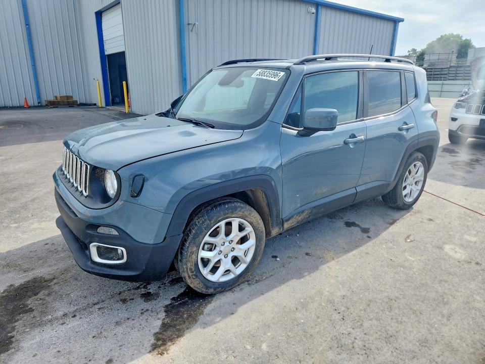 2018 Jeep Renegade VIN ZACCJABB9JPJ35579 COPART salvage auction — FRONT END, Ok - Cert Of Title-Salvage, sold $2,250 on 2026-08-07 (photo 1)