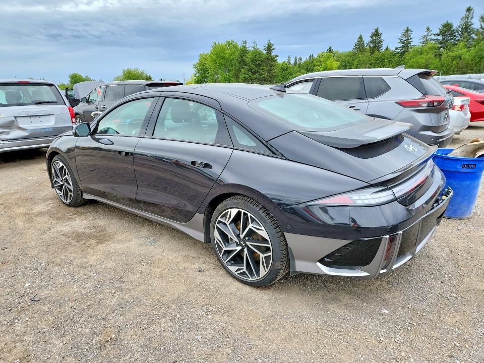 2025 Hyundai Ioniq 6 VIN KMHM54ACXSA090057 COPART salvage auction — SIDE, ON - PERMIT SALVAGE, sold $14,700 on 2026-08-18 (photo 2)