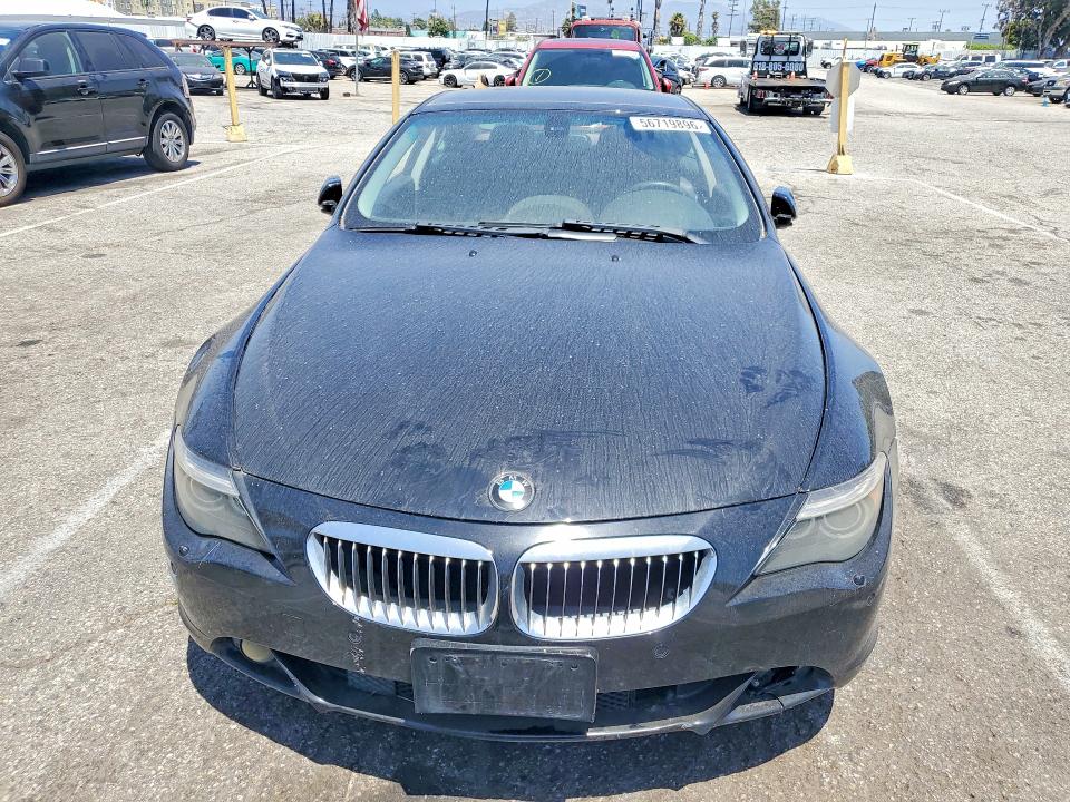2006 BMW 6 series VIN WBAEH13416CR50861 COPART salvage auction — SIDE, Ca - Dis/Dlr/Exp Only Clean Title, sold $1,650 on 2026-07-31 (photo 5)