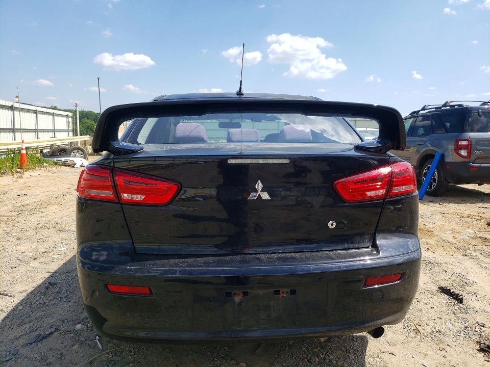 2008 Mitsubishi Lancer VIN JA3AU86U98U025080 COPART salvage auction — FRONT END, Va - Cert Of Title - Salvage, sold $275 on 2026-07-06 (photo 6)
