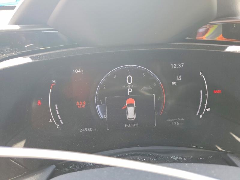 2023 Lexus Nx VIN JTJGGCEZ3P5005433 COPART salvage auction — FRONT END, Tx - Salvage Vehicle Title, sold $15,300 on 2026-07-06 (photo 9)
