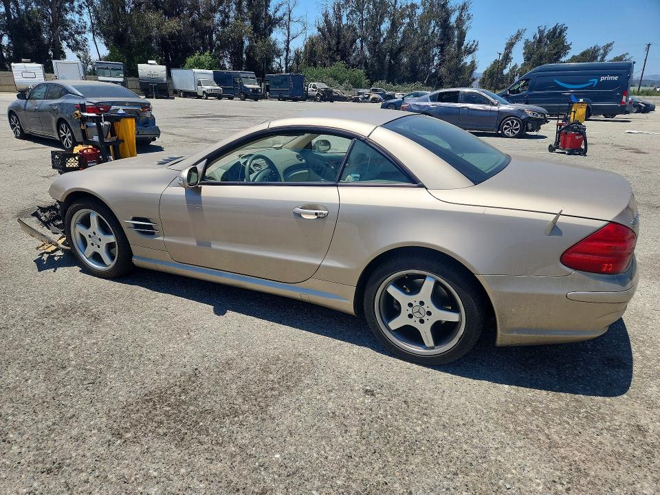 2003 Mercedes-benz Sl-class VIN WDBSK75F13F046896 COPART salvage auction — FRONT END, CA - SALVAGE CERTIFICATE, sold $1,600 on 2026-07-28 (photo 2)