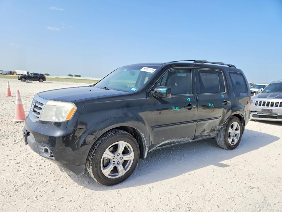 2012 Honda Pilot VIN 5FNYF3H75CB036826 COPART salvage auction — SIDE, Tx - Salvage Vehicle Title, sold $1,650 on 2026-07-09 (photo 1)