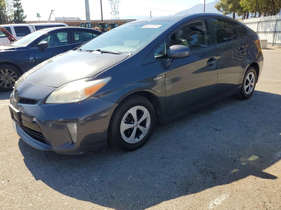 2014 Toyota Prius VIN JTDKN3DUXE0379136 COPART salvage auction — FRONT END, Salvage Title, sold $150 on 2026-07-21 (photo 1)
