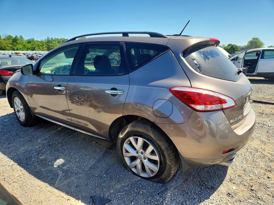 2013 Nissan Murano VIN JN8AZ1MW2DW320118 COPART salvage auction — REAR END, Nj - Cert Of Title-Salvage, sold $475 on 2026-07-07 (photo 2)