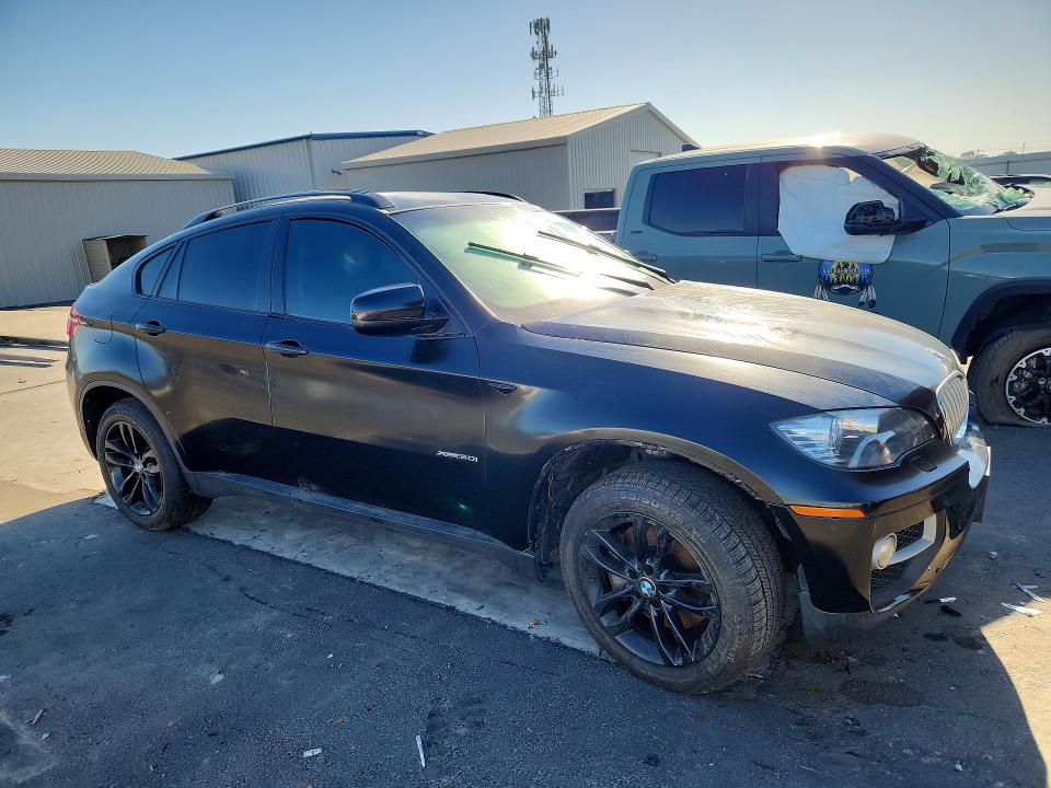 2013 BMW X6 VIN 5UXFG8C51DL591082 COPART salvage auction — DAMAGE HISTORY, Ca - Dlr/Dis/Exp Only Salvage Title, sold $800 on 2026-07-13 (photo 4)