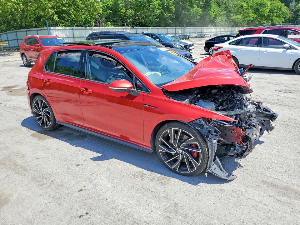2022 Volkswagen Gti VIN WVW587CD6NW149006 COPART salvage auction — FRONT END, Pa - Certificate Of Salvage, sold $1,250 on 2026-08-06 (photo 4)
