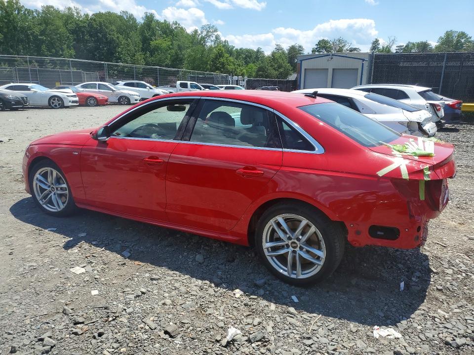 2022 Audi A4 VIN WAUDAAF44NN007068 COPART salvage auction — REAR END, Va - Cert Of Title - Salvage, sold $8,500 on 2026-07-17 (photo 2)