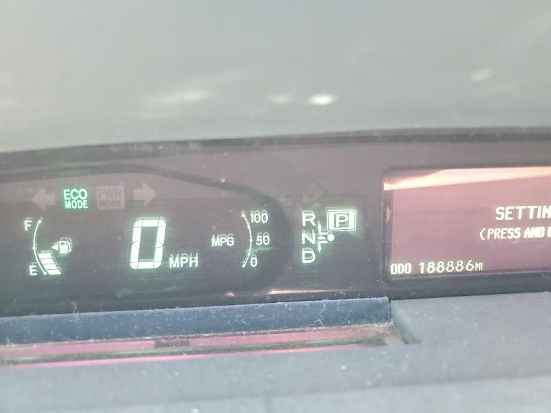 2010 Toyota Prius VIN JTDKN3DU6A5110287 COPART salvage auction — VANDALISM, Ca - Salvage Certificate, sold $2,000 on 2026-07-07 (photo 9)