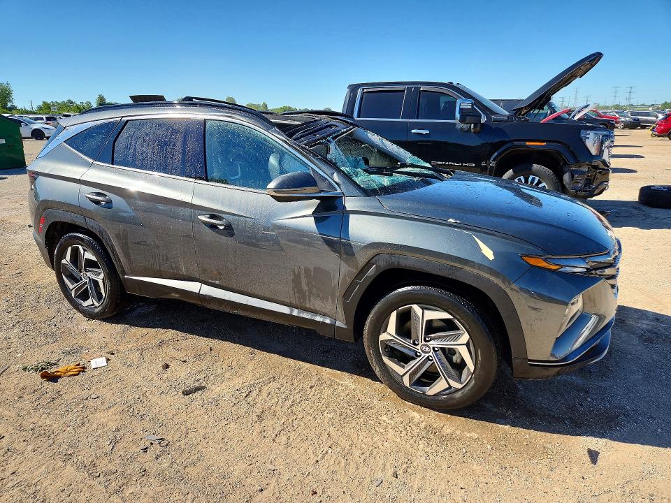 2022 Hyundai Tucson VIN KM8JECA15NU074749 COPART salvage auction — ROOF, Il - Salvage Certificate, sold $8,400 on 2026-07-28 (photo 4)
