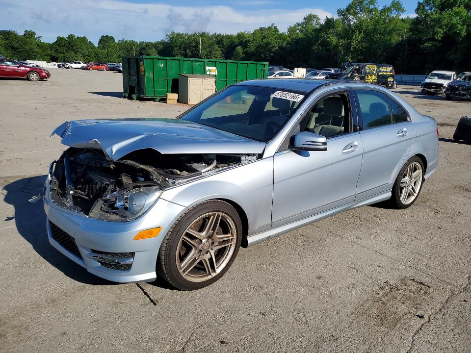 2014 Mercedes-benz C-klasse VIN WDDGF8AB2EA889368 — COPART salvage auction photo