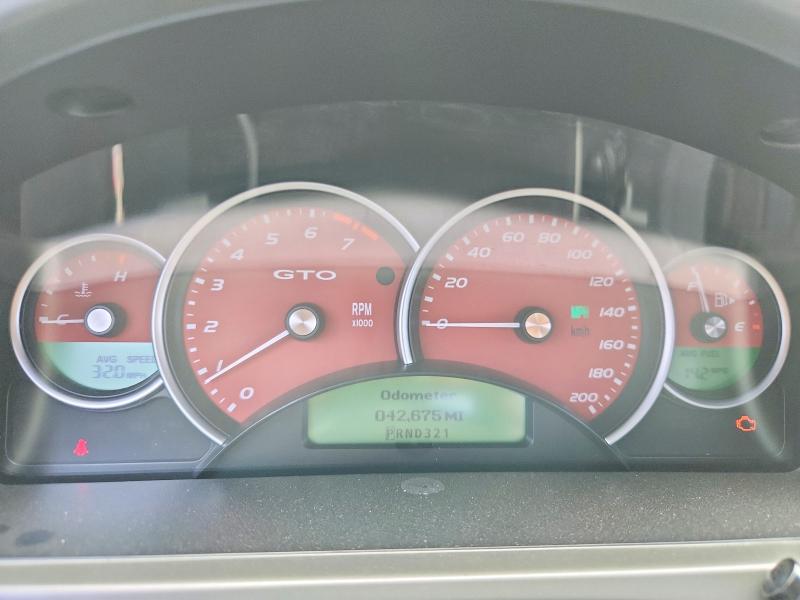 2005 Pontiac Gto VIN 6G2VX12U25L406771 COPART salvage auction — SIDE, TX - SALVAGE VEHICLE TITLE (P), sold $6,900 on 2026-07-16 (photo 9)
