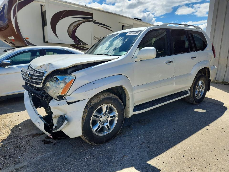 2008 Lexus Gx 470 VIN JTJBT20X480150419 COPART salvage auction — FRONT END, AB - BOS - SALVAGE, sold $750 on 2026-07-30 (photo 1)
