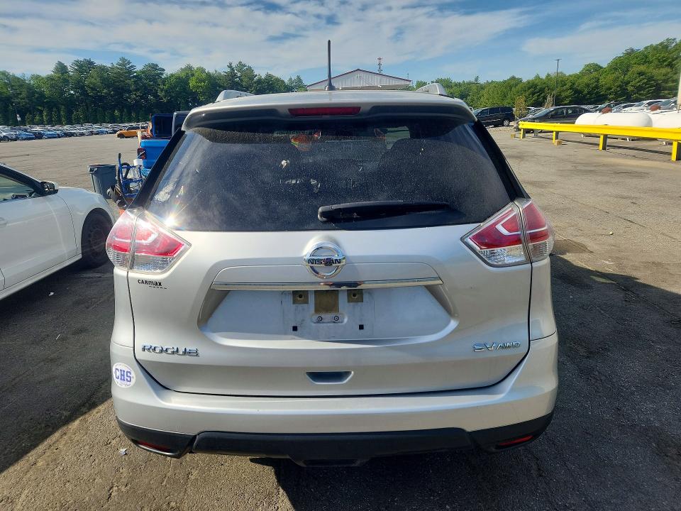 2016 Nissan Rogue VIN JN8AT2MV6GW144709 COPART salvage auction — FRONT END, Ri - Salvage Certificate Of Title, sold $800 on 2026-07-14 (photo 6)