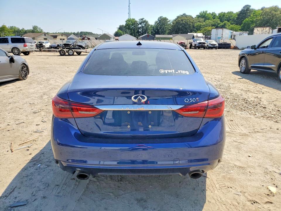 2020 Infiniti Q50 VIN JN1FV7AP2LM630683 COPART salvage auction — SIDE, Pa - Certificate Of Salvage, sold $7,000 on 2026-08-25 (photo 6)