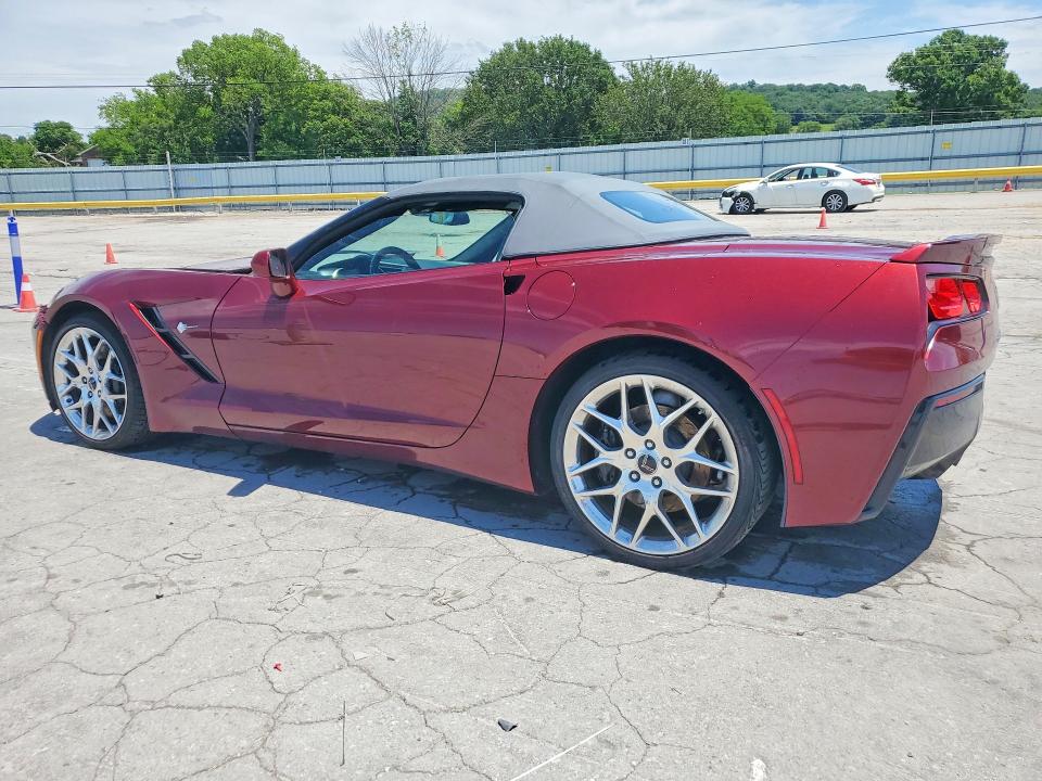 2019 Chevrolet Corvette VIN 1G1YK3D70K5101754 COPART salvage auction — FRONT END, Tn - Salvage Certificate, sold $20,400 on 2026-07-29 (photo 2)