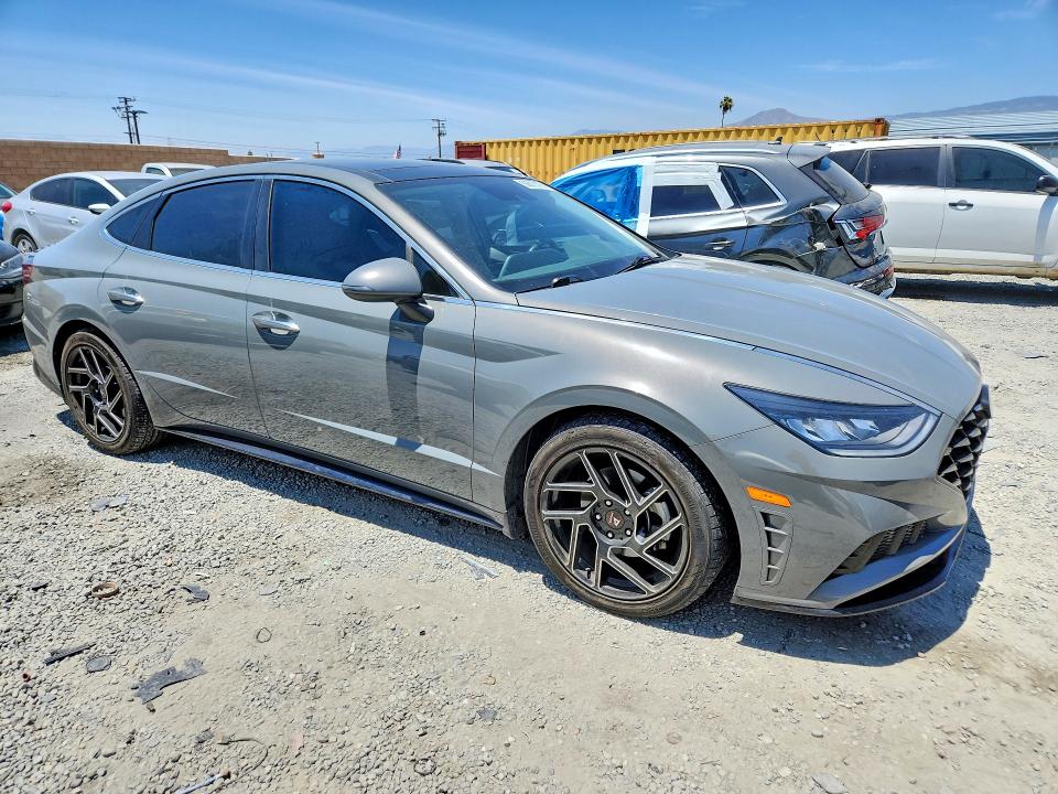 2022 Hyundai Sonata VIN KMHL14JA2NA232654 COPART salvage auction — SIDE, Ca - Salvage Certificate, sold $4,900 on 2026-07-15 (photo 4)