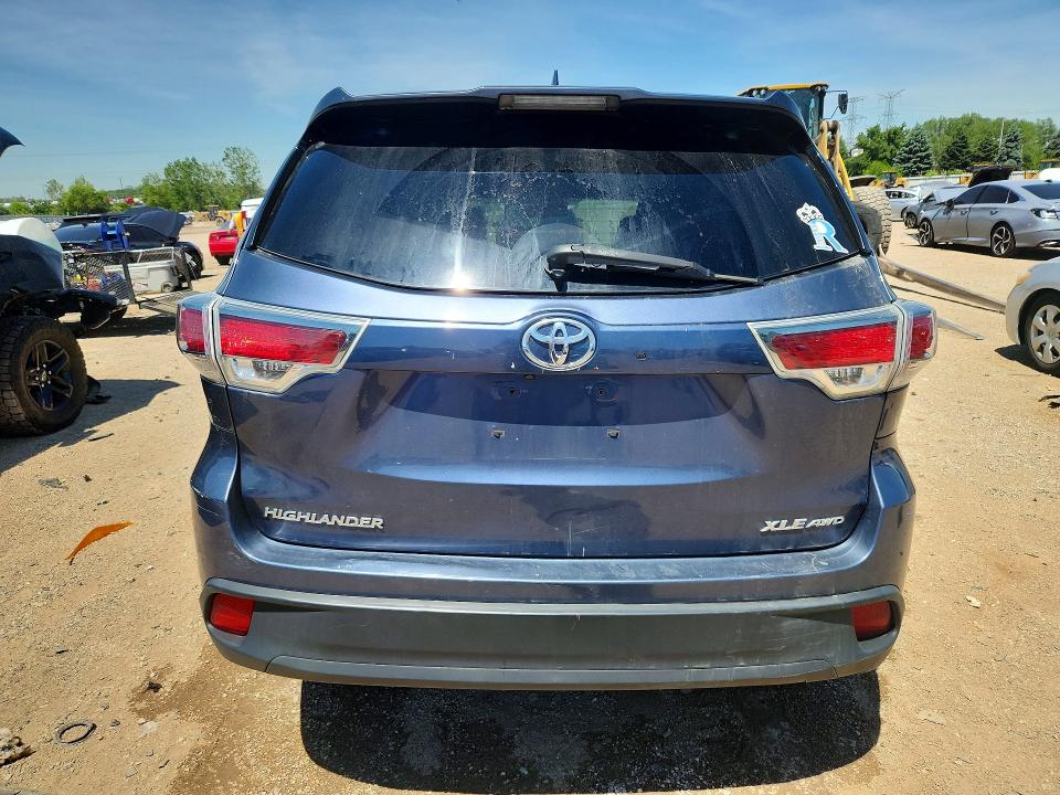 2015 Toyota VIN 5TDJKRFH6FS177030 COPART salvage auction — FRONT END, Il - Salvage Certificate, sold $6,000 on 2026-07-16 (photo 6)