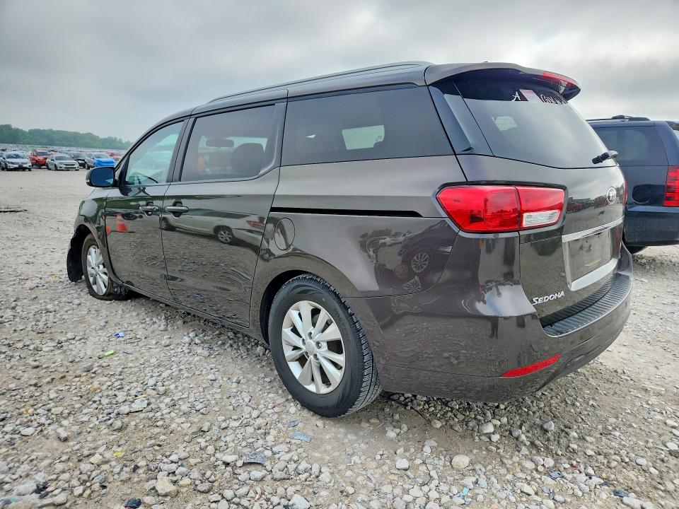 2015 Kia SEDONA VIN KNDMB5C16F6080035 COPART salvage auction — FRONT END, Mi - Certificate Of Title, sold $775 on 2026-07-02 (photo 2)