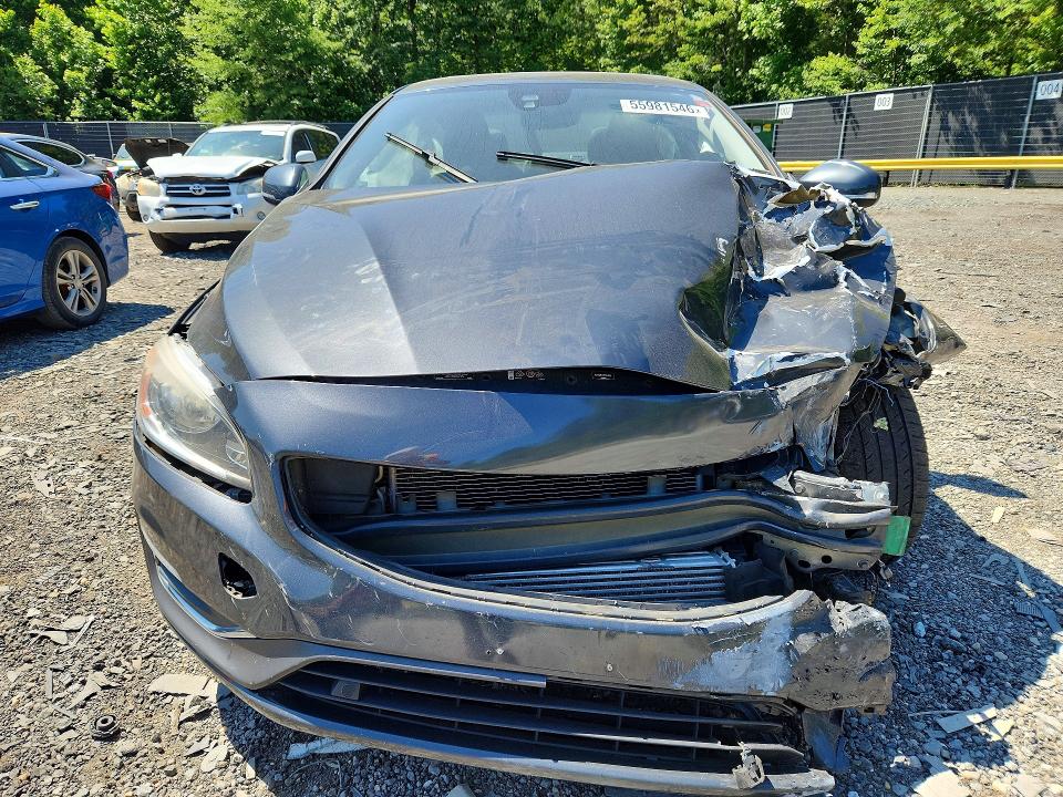 2015 Volvo S60 VIN YV126MFK8F1363683 COPART salvage auction — FRONT END, Salvage Title, sold $225 on 2026-07-17 (photo 5)