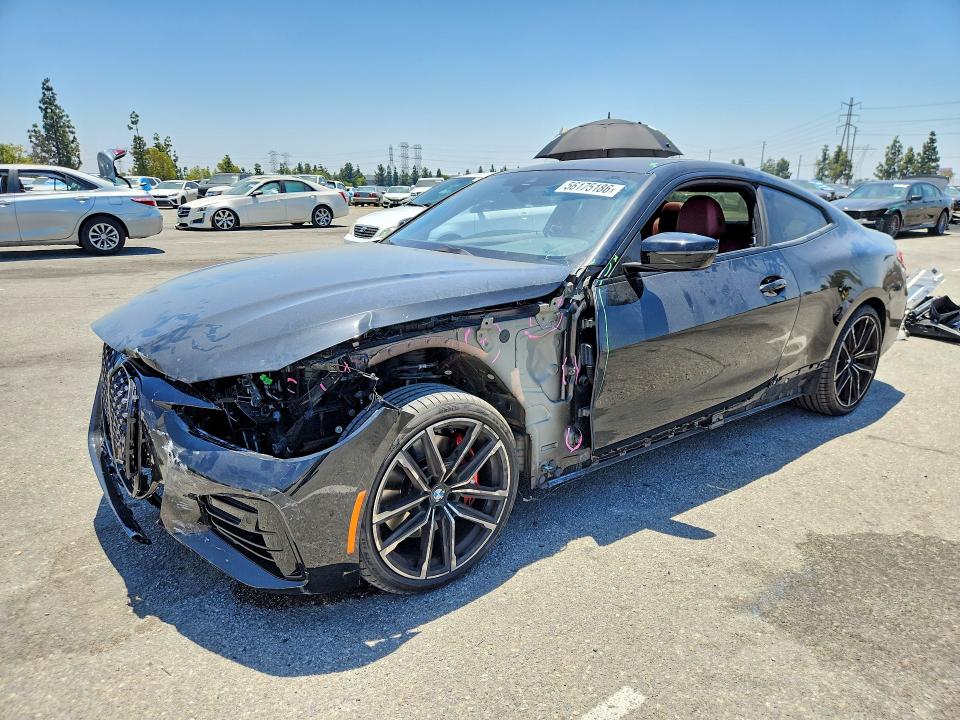 2022 BMW M440i VIN WBA83AP01NCK03374 — COPART salvage auction photo