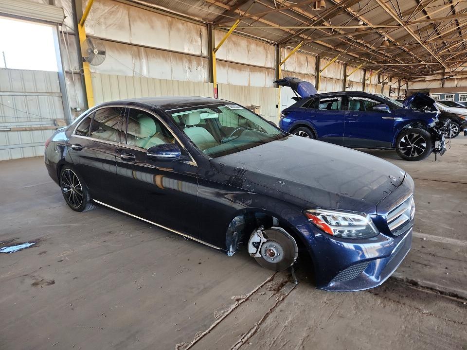 2019 Mercedes-benz C-klasse VIN WDDWF8DB9KR482992 COPART salvage auction — FRONT END, Az - Cert Of Title - Salvage, sold $8,400 on 2026-07-27 (photo 4)