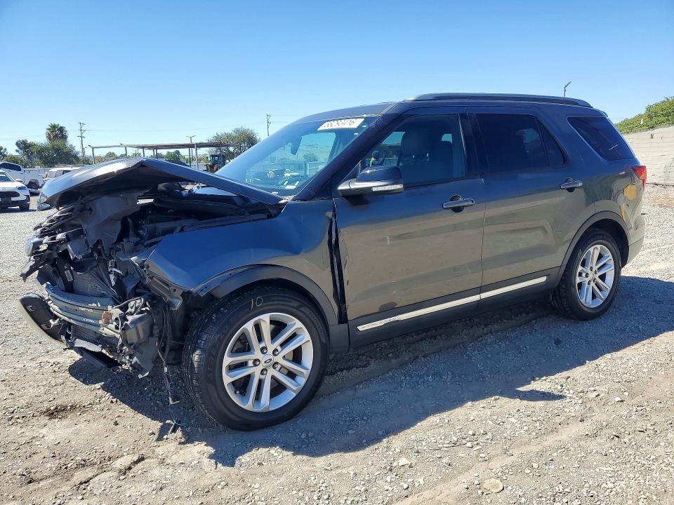 2017 Ford Explorer VIN 1FM5K7D83HGD04544 COPART salvage auction — FRONT END, Ca - Salvage Certificate, sold $1,450 on 2026-07-02 (photo 1)