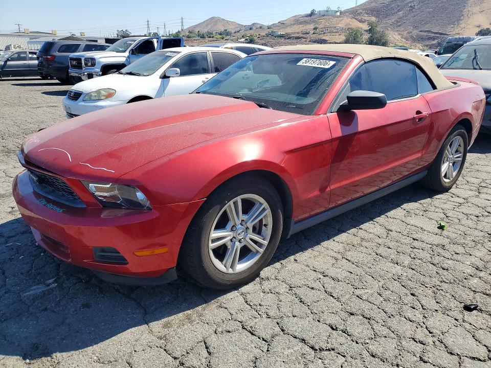 2011 Ford Mustang VIN 1ZVBP8EMXB5134368 COPART salvage auction — FRONT END, Ca - Salvage Certificate, sold $1,900 on 2026-07-02 (photo 1)