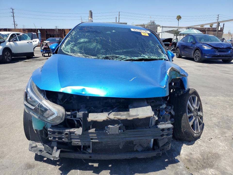 2021 Nissan Versa VIN 3N1CN8EV8ML827497 COPART salvage auction — FRONT END, Ca - Salvage Certificate, sold $850 on 2026-07-02 (photo 5)