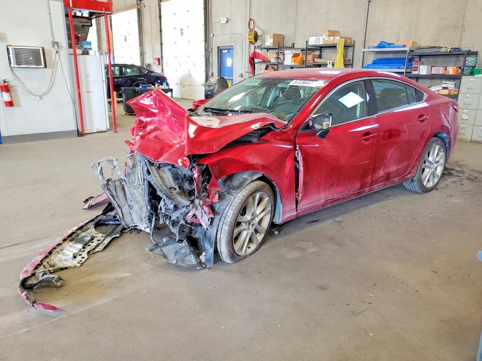 2014 Mazda VIN JM1GJ1V67E1161123 COPART salvage auction — FRONT END, Mn - Cert Of Title-Salvage, sold $525 on 2026-07-16 (photo 1)
