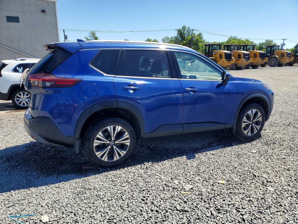 2021 Nissan Rogue VIN JN8AT3BB8MW230856 COPART salvage auction — REAR END, Nj - Cert Of Title-Salvage, sold $7,000 on 2026-07-02 (photo 3)