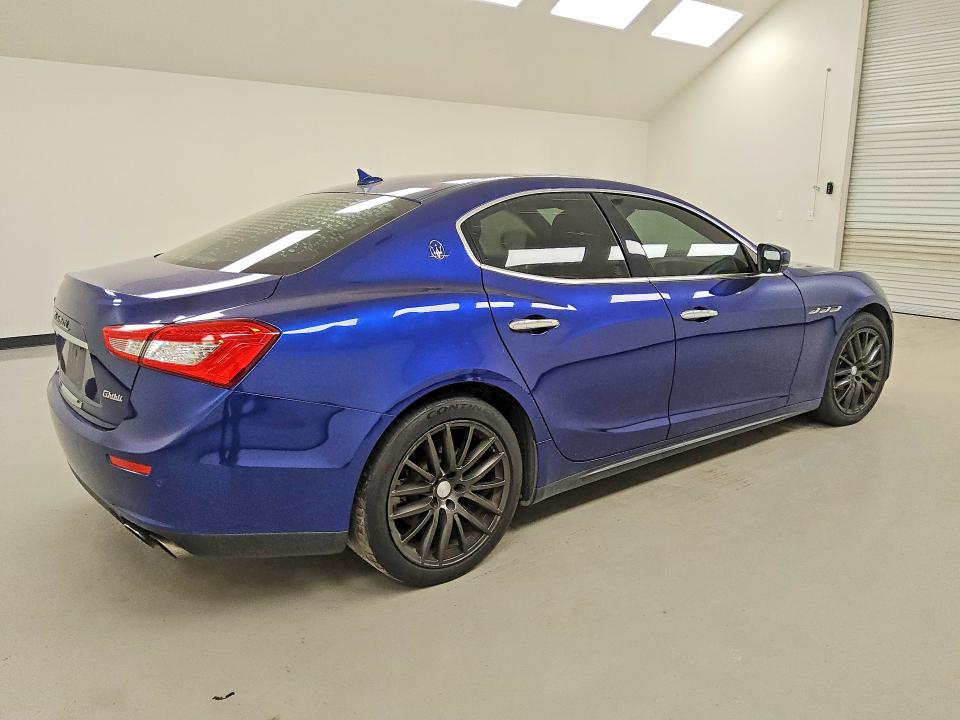 2017 Maserati Ghibli VIN ZAM57XSA3H1242332 COPART salvage auction — MECHANICAL, Tx - Certificate Of Title, sold $2,850 on 2026-07-16 (photo 3)