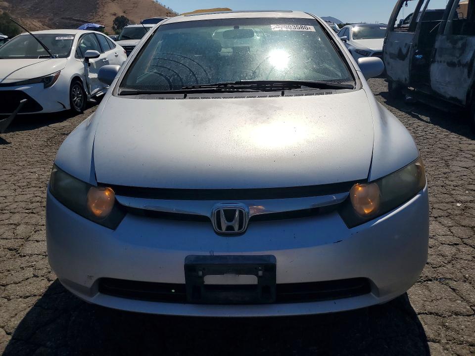 2007 Honda Civic VIN 2HGFA16827H305940 COPART salvage auction — REAR END, Ca - Salvage Certificate, sold $550 on 2026-07-02 (photo 5)