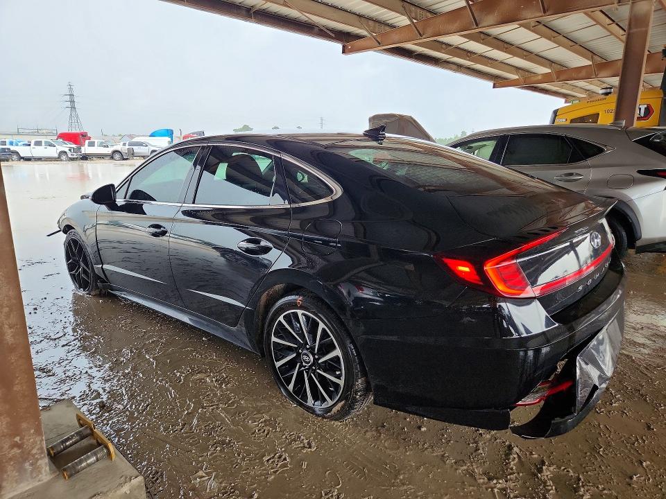 2020 Hyundai Sonata VIN 5NPEJ4J21LH029931 COPART salvage auction — UNDERCARRIAGE, Tx - Salvage Vehicle Title, sold $2,650 on 2026-07-31 (photo 2)