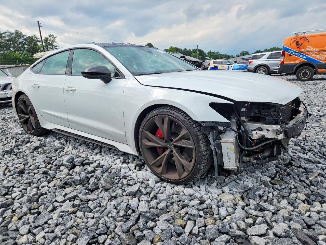 2021 Audi RS7 VIN WUAPCBF20MN901083 COPART salvage auction — Front End, GA - CERT OF TITLE-SALVAGE, sold $32,250 on 2026-07-02 (photo 4)