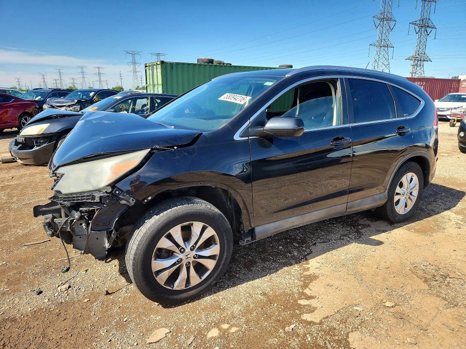 2012 Honda VIN JHLRM4H7XCC016829 COPART salvage auction — FRONT END, Il - Salvage Certificate, sold $1,200 on 2026-07-30 (photo 1)